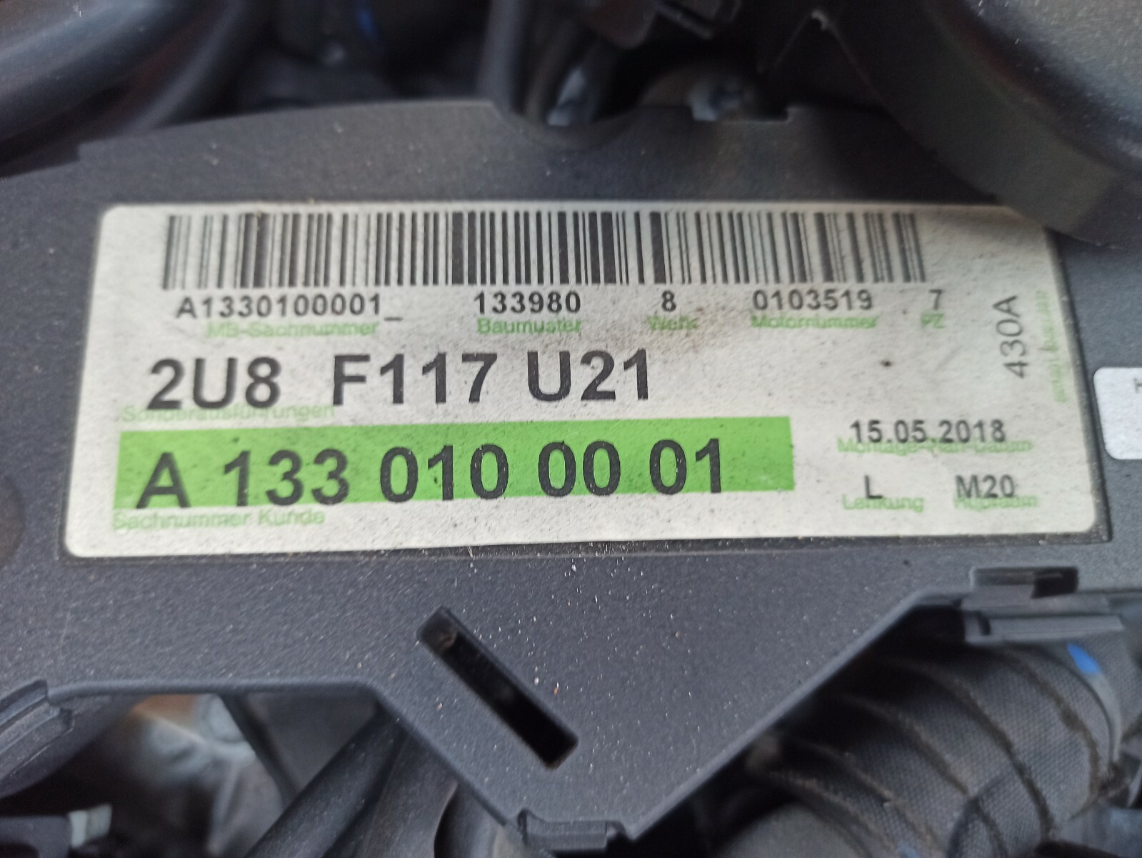 2017 MERCEDES GLA Class 2.0 Petrol Auto DCT Gearbox 724016 