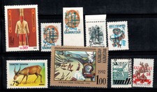 Kazakhstan 1992 Mi. 7-14 Neuf ** 100% surimprimé ESPACE, ART, ANIMAUX
