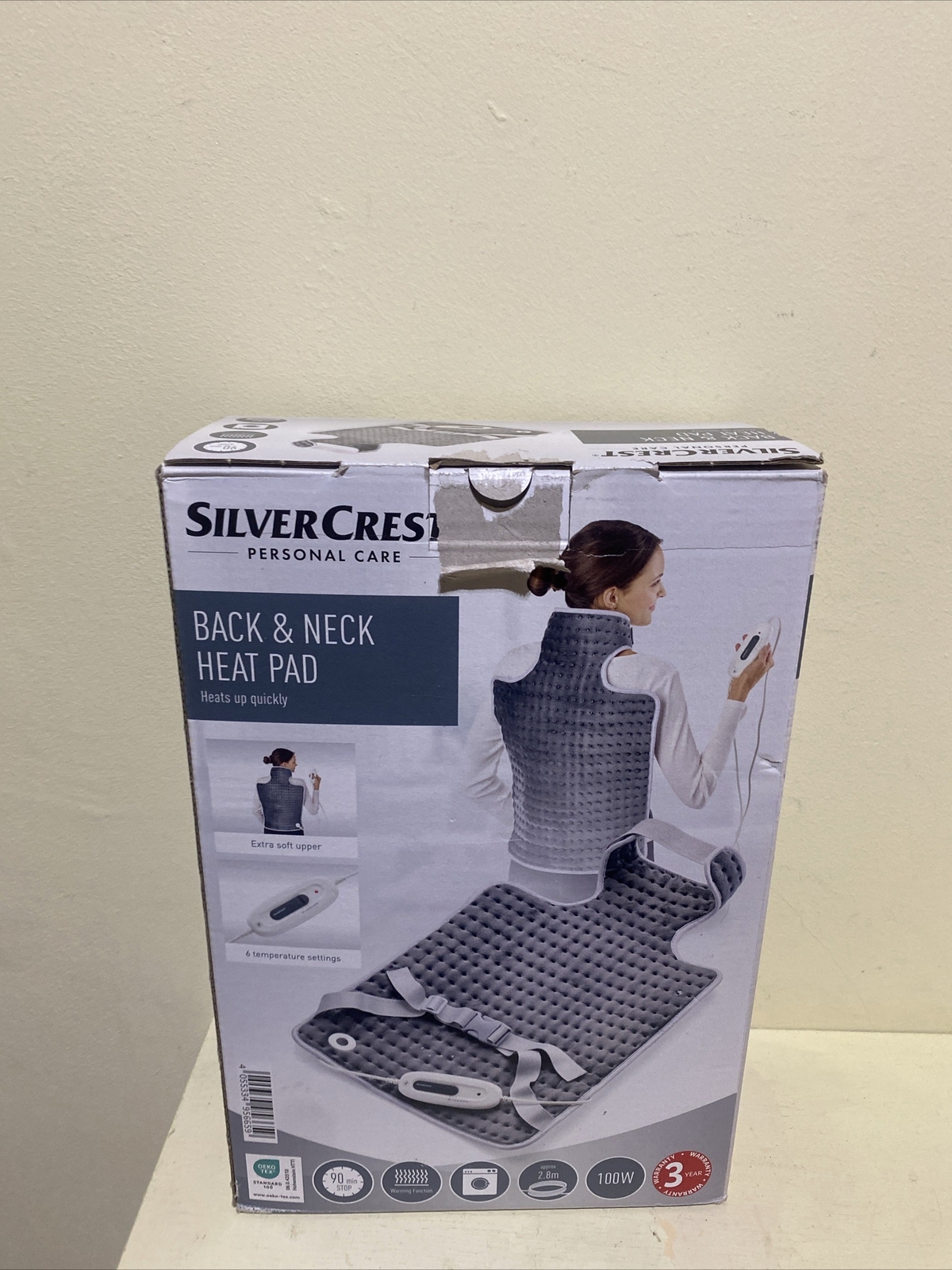 Silvercrest Back & Neck Heat Pad 6 temperature settings 62x41cm 