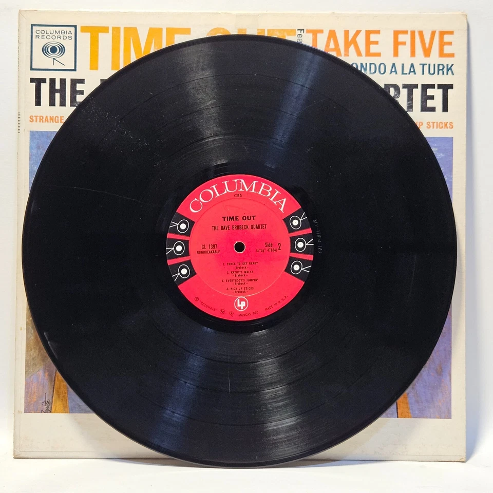 Dave Brubeck Quartet - Time Out - 1961 Mono RE 6 Eye - VG+ - Ultrasonic Clean - Image 4 of 4