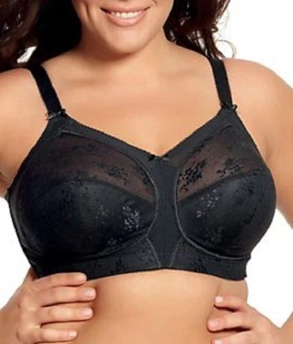 Goddess Alice 36J Black Soft Cup Bra Style 6040 NWT