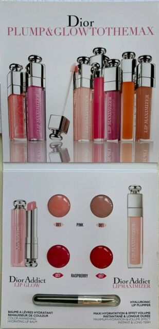 Dior Plump & Glow To The Max Lip Balm Card (001 Pink 011 Rose Gold 012 Rosewood)