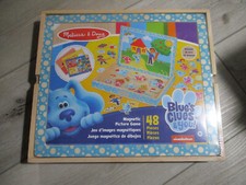 Melissa  Doug Blue's Clues  You Wooden Magnetic Picture Game 48 Pieces NEW