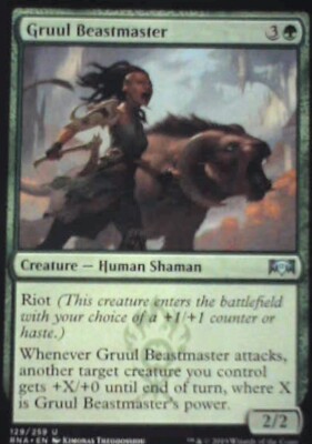 Gruul Beastmaster - Ravnica Allegiance: #129, Magic: The Gathering Nm R27