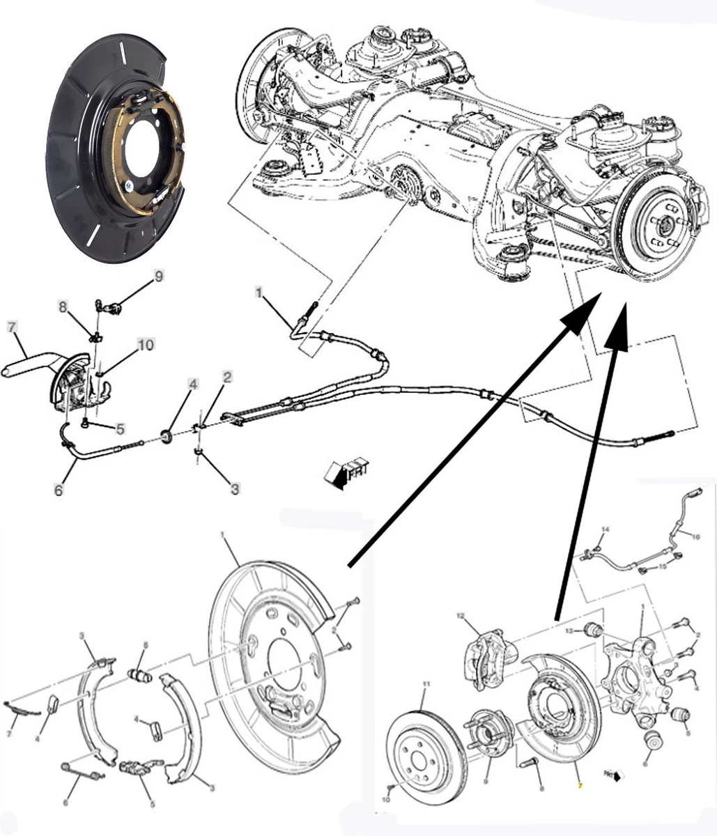 2010 camaro parking brake assembly deals