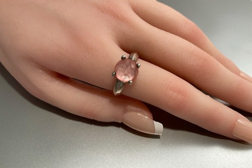 NEU IPPOLITA 925 WONDERLAND EINZELNER STEIN KRAPPENMESSER SCHNEIDE IN ROSA RINGGRÖSSE 7 - Bild 9 von 10
