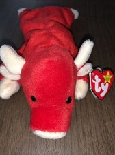 Ty Beanie Baby Snort the Bull Plush Toy - 4002