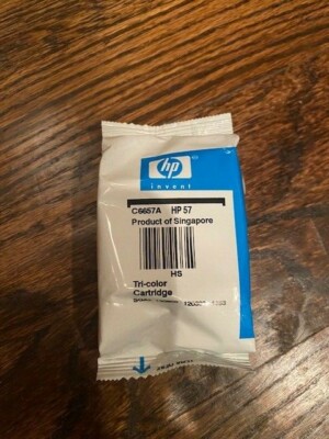 HP Color Inkjet Printer Print Cartridge HP57 tri-color C6657A new no exp. date