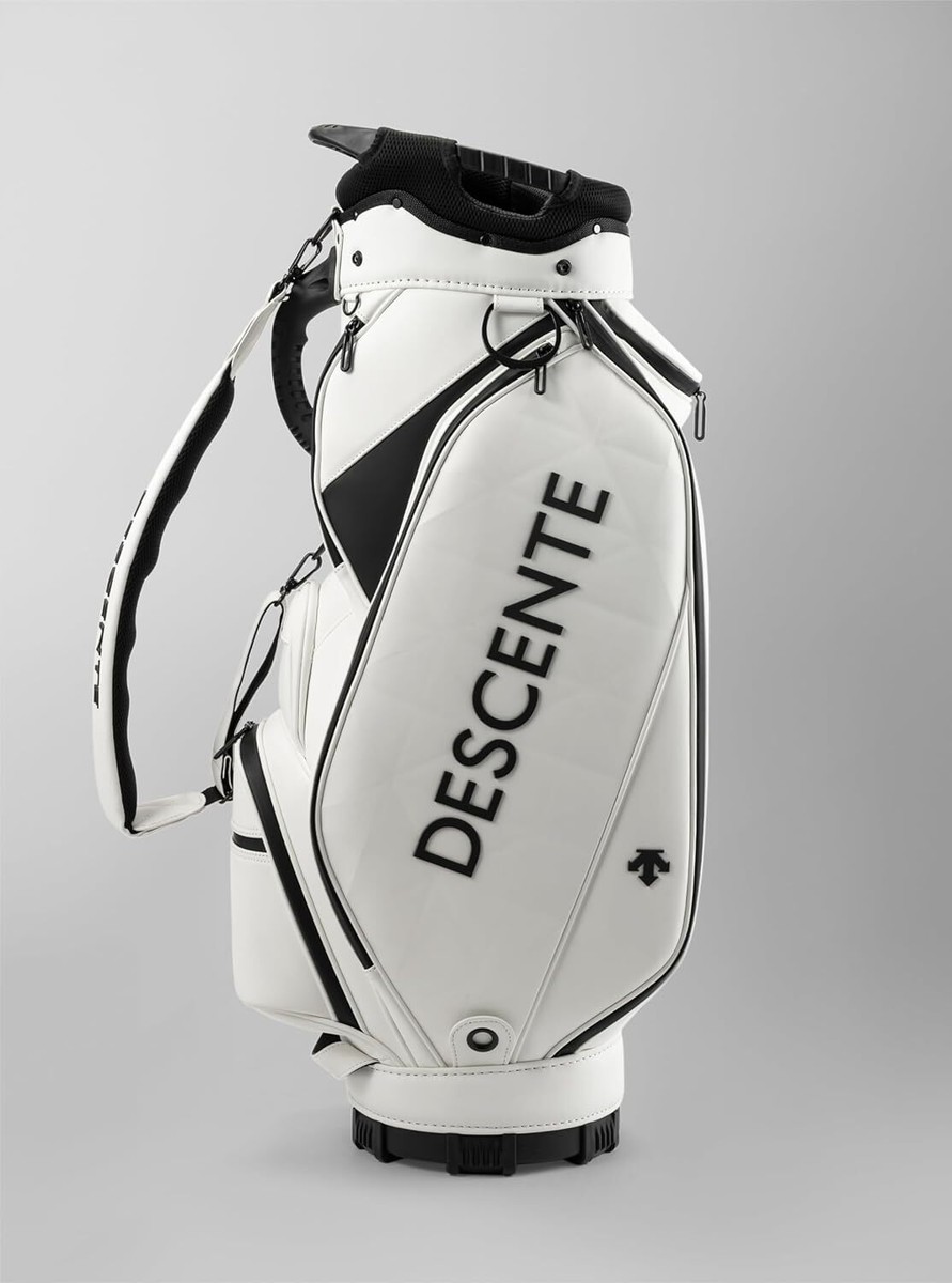 DESCENTE Golf Men's Caddy Bag WIMPLE DESIGN 9.5 x 47 inch DESCENTE Golf Men's Caddy Bag WIMPLE DESIGN 9.5 x 47 inch