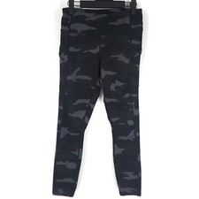 Athleta Camo Contender 7/8 Leggings Black/Grey High Rise Pockets Small