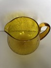 Blenko 3750 Vintage Mid Century Gold Crackle Glass Pitcher 6.5” Tall — photo 3
