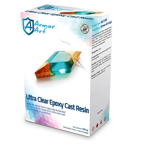 Ultra Clear Epoxy Cast Resin Armor Art 700 gr  21,84 oz  Kit
