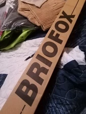 BRIOFOX Industrial Shower Curtain Rod (Gold Color)