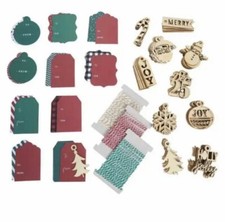 HSN Diamond Press Layering Wood Holiday Tag Kit