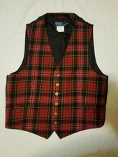 POLO BY RALPH LAUREN 100 PURE WOOL MEN'S HERITAGE VEST/WAISTCOAT SIZE M