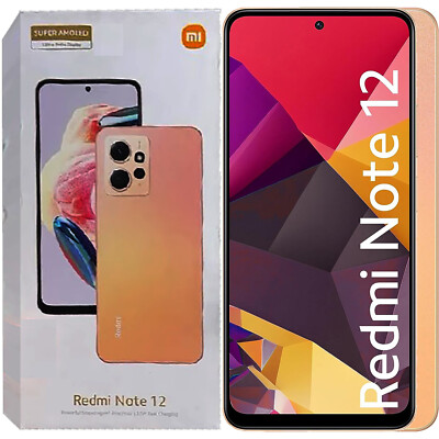 Xiaomi Redmi Note 12 4G Sunrise Gold 256GB + 8GB Dual-Sim Unlocked GSM NEW
