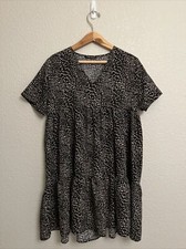 NEW Shein Dress Black Cottagecore Pullover Fairy Grunge Peasant Boho Babydoll M