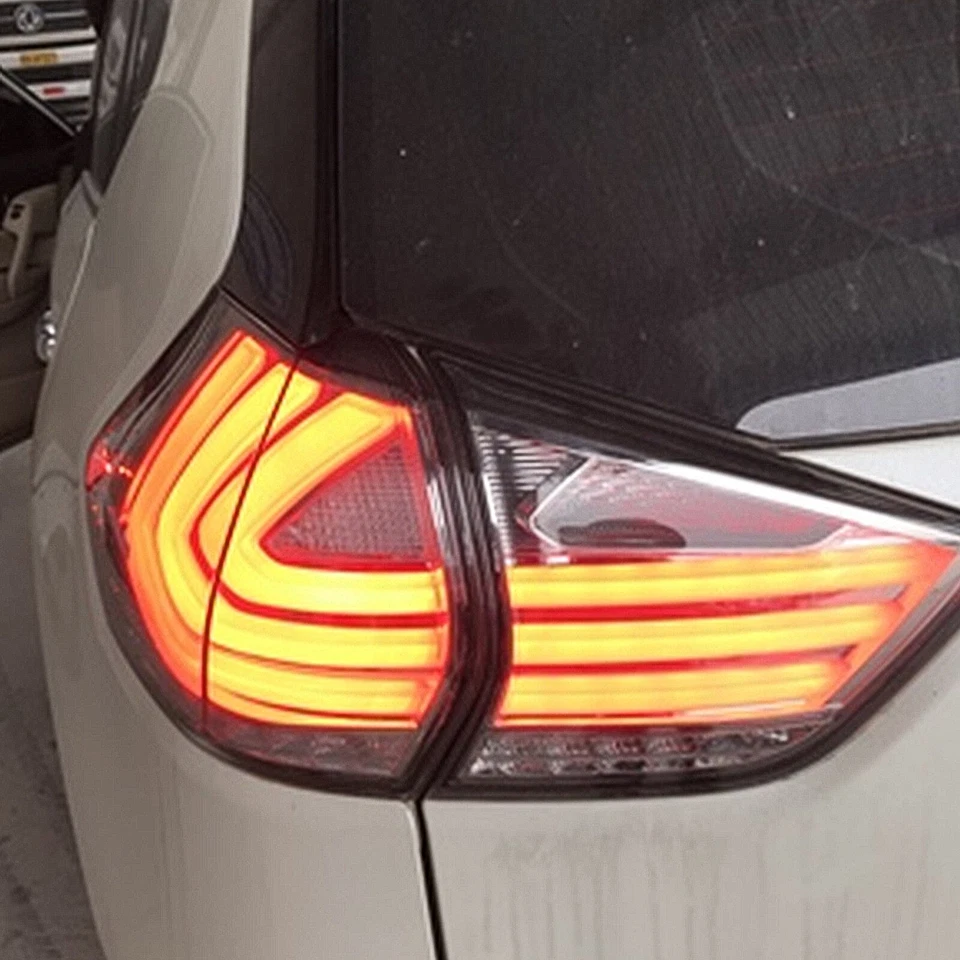 Conjunto de luz trasera LED negra para Nissan X-Trail OA 2012 2013 2014 2015 2016 Foto 3 de 4