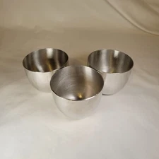 3 Kirk Stieff Authentic Pewter Thomas Jefferson Monticello Cups P-50/223