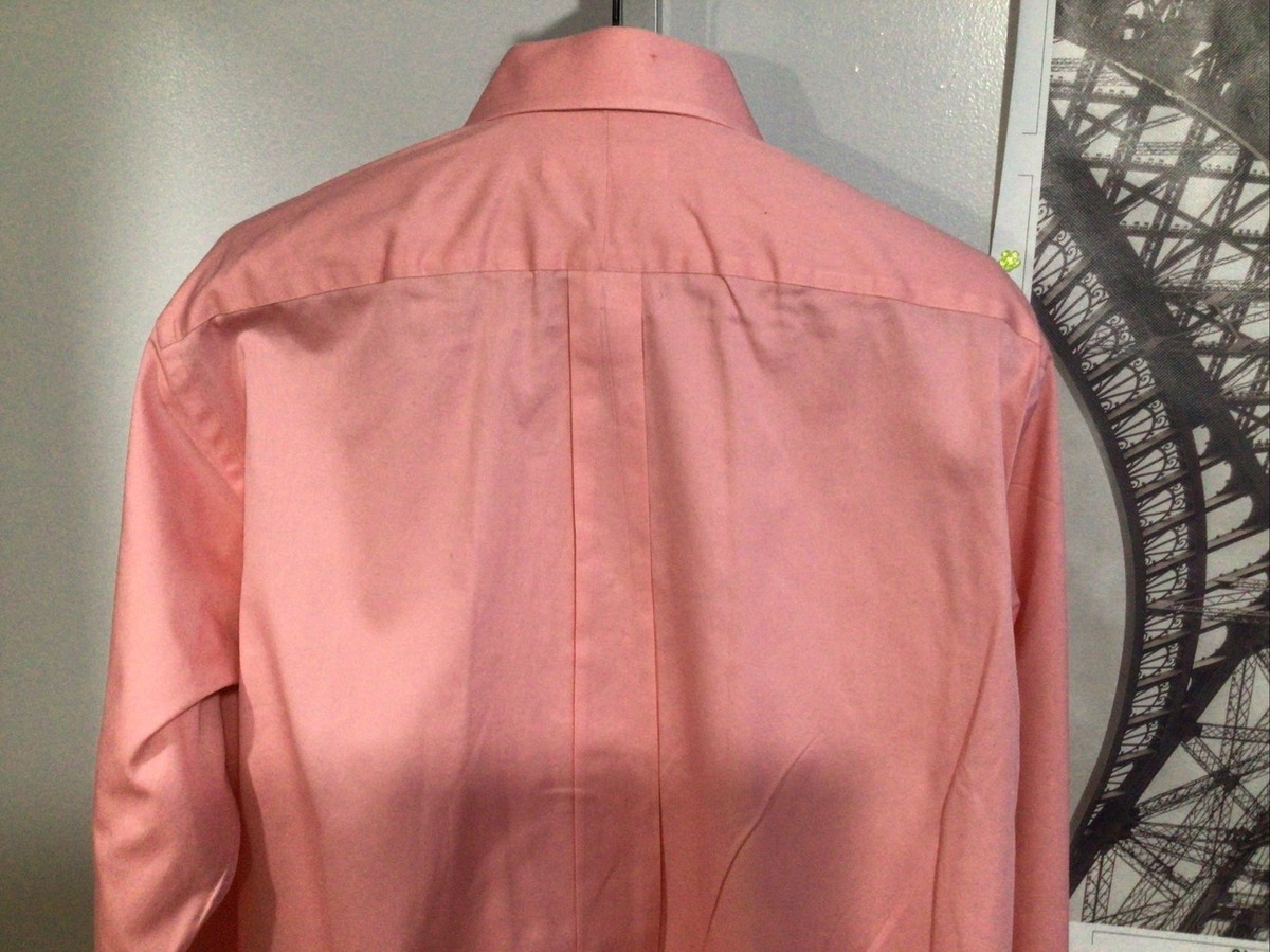 michael kors pink dress shirt Michael Kors Pink Long Sleeve Button Down Cotton Dress Shirt L 16-16.5 /34