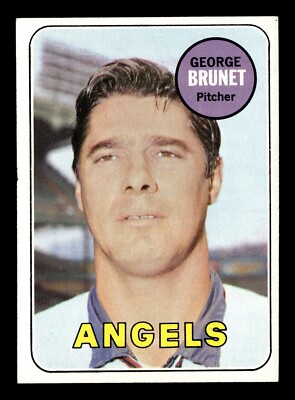 George Brunet 1969 Topps #645 California Angels Vg-Ex