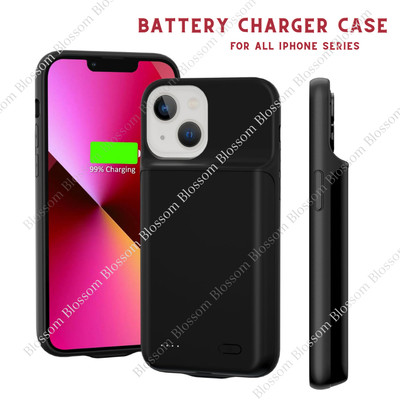 For iPhone 15 14 13 12 11 XR External Battery Fast Charger Case Power Bank Cover