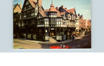 Postcard Chrome The Cross Chester vintage cars 