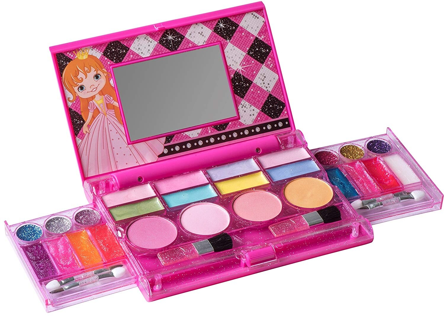 My First Princess Makeup Chest, Girl's All-In-One Deluxe Cosmetic and Real Makeu