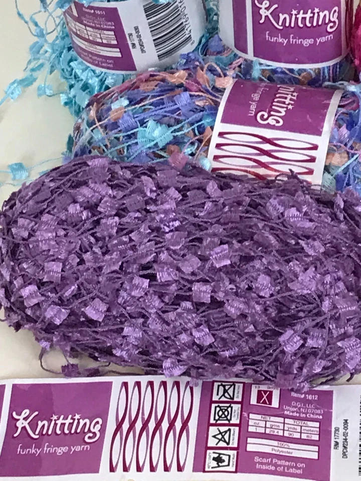 Reynolds Firenze Hybrid of Ribbon & Chenille Bernat Knitting 6 Yarns Italy/China - Image 3 of 4