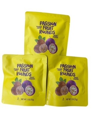 Trader Joe's Passion Fruit Rounds Fruit Snacks, 2 oz Each