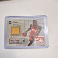 Upper Deck Rookie Debut Kareem Rush Debut Threads Rookie Charlotte Bobcats patch