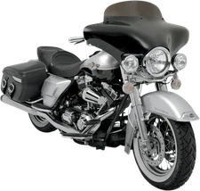 Memphis Shades 5in. Windshield for Batwing Fairing Black MEP8501
