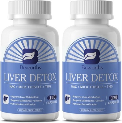 B BEWORTHS Liver Cleanse Detox Repair 2 Pack 240 Ct Liver & Gallbladder Support