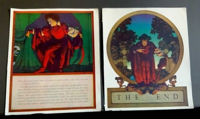 Maxfield Parrish  Manager Draws Curtain  &  Bows  Original 1925 Knave Of Hearts