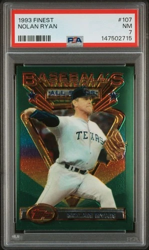 1993 Topps Finest ⚾️ #107 - Nolan Ryan PSA NR-MT 7