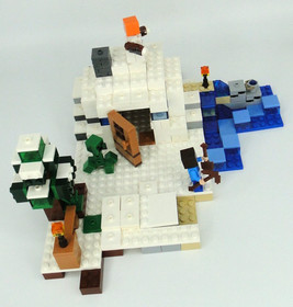 Used LEGO Minecraft: The Snow Hideout (21120) Complete w/ Figs & Manual