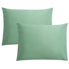 Microfiber Pillow Covers, Standard Size, Wrinkle Resistant, Sea Green