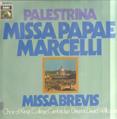 LP Palestrina Missa Papae Marcelli / Missa Brevis NEAR MINT His Masters Voic
