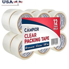 Heavy Duty Clear Packing Tape BOPP Adhesive Rolls Shipping Moving Storage New