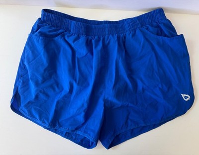 Baleaf Womens Sport Active Running Lined Shorts Size Large Pockets Royal Blue