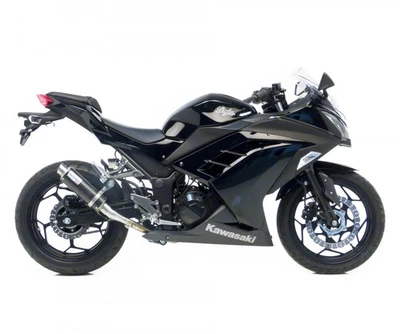 Silencieux slip-on LeoVince GP CORSA Non hom E3 KAWASAKI NINJA 250 R 2013 2016 - Photo 1/4