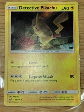 Detective Pikachu 10/18 Detective Pikachu Holo for sale online | eBay