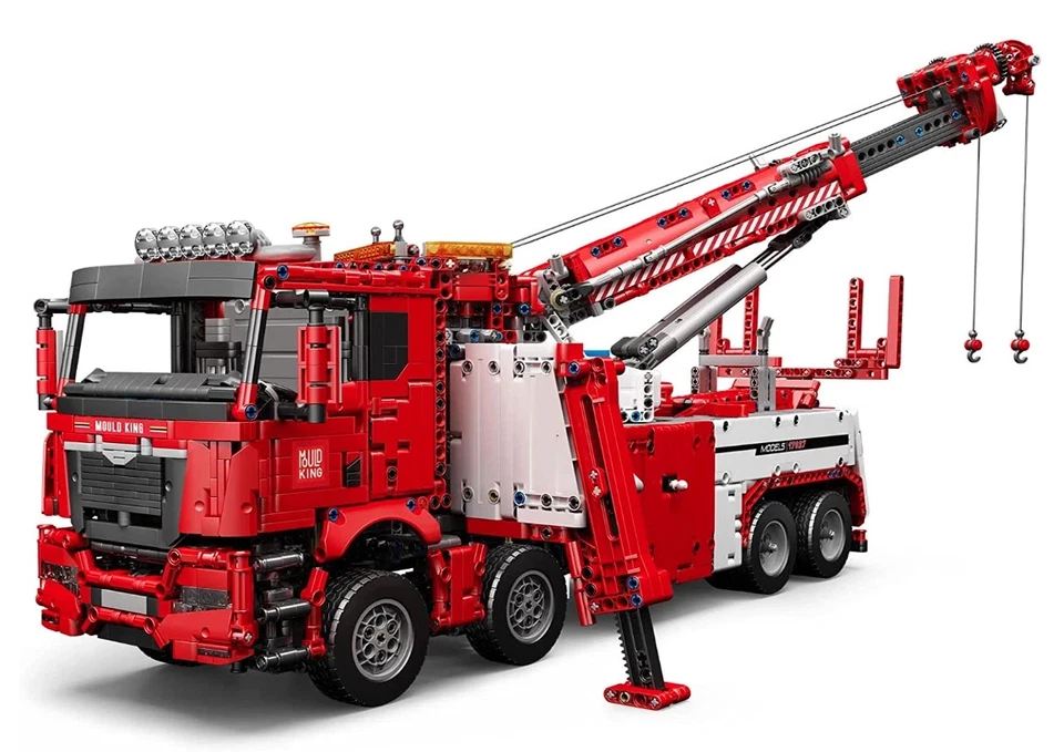 Mould King 17027 RC Technology Tow Truck Rescue Truck 4883 Clamp Blocks NEW Original Packaging - Image 2 of 4