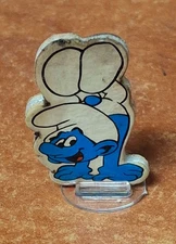 Italy Vintage Toy Plastic Standing Figure Smurf