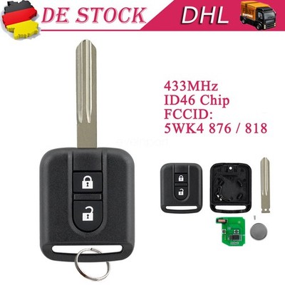 Auto Funk Schlüssel für Nissan Qashqai J10 Navara Micra K12 Note X-Trail Almera