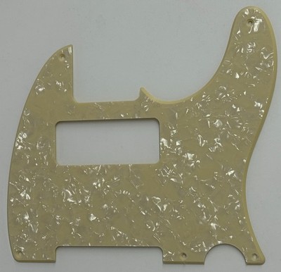 For Fit Fender Vintage 5-hole  Telecaster P90 Guitar Pickguard 1 Ply Cream Pearl