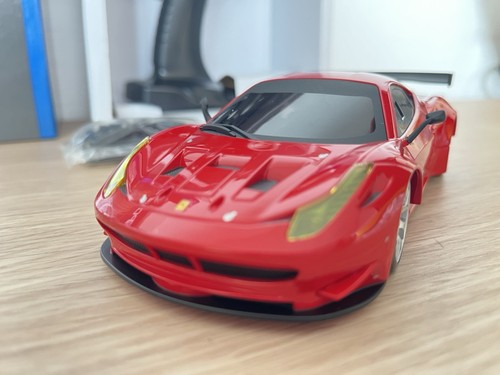 Very Rare Kyosho MINI-Z Racer Ferrari 458 Italia GT2 Body& sports ready Set F/S - Picture 16 of 22