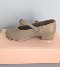 NIB Bloch Dance Tap Shoes 302G Girls Size 9 In Tan Leather New