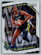 2025 Panini Prizm WNBA #48 Teaira McCowan White Seismic Prizms