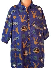 Arizona Diamondbacks Hawaiian Shirt Mens XL 25th Anniversary Short Sleeve